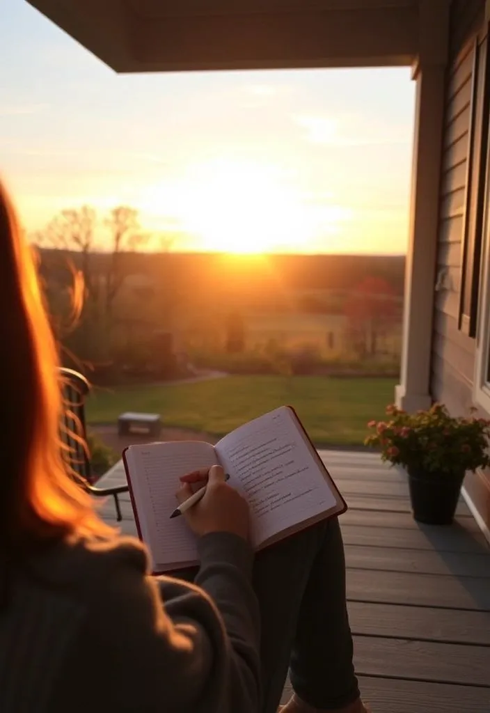 Journal and planner laid out for daily reflection
